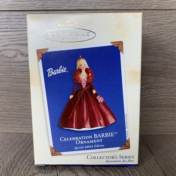 Hallmark Keepsake 2002 Ornament Celebration Barbie Christmas Ornament #3 - Picture 4 of 8